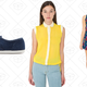 Unisex Denim Tennis Shoe, $15 | Wedge Shoulder Chiffon Blouse, $25 | Printed Dakota Mini Dress, $23